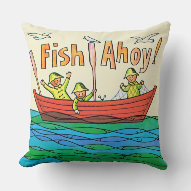 Coussin Poissons oh ! (Recto)