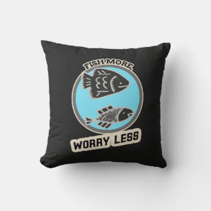 Coussin Poissons Plus Inquiets Moins