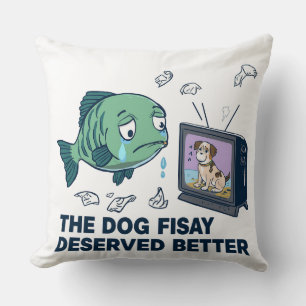 Coussin Poissons qui pleurent Scène de film de poissons tr
