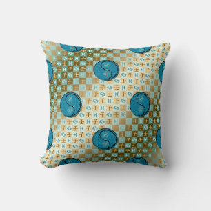 Coussin Poissons & Rat d'eau