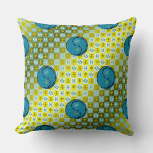 Coussin Poissons & Singe d'eau