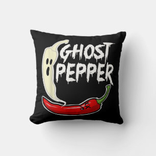 Coussin Poivre Fantôme Drôle épicé Halloween Fantôme Peppe