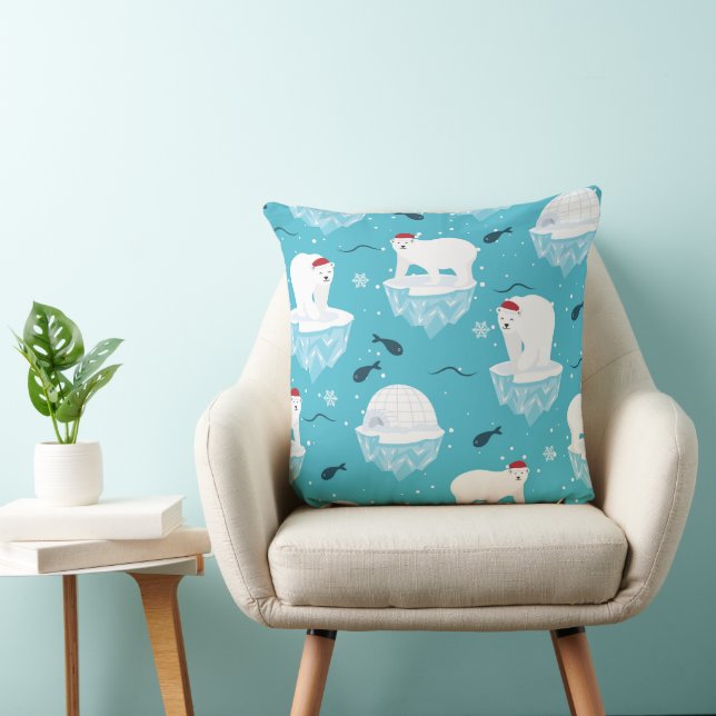 Coussin Polar Bear Party (Chaise)