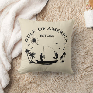 Coussin Pôle de pêche patriotique américain du golfe d'Amé