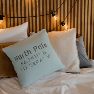 Coussin Pôle Nord Longitude Latitude Jeu d'oreiller