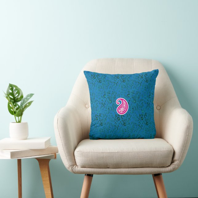 Coussin police, art, magenta, symbole, cercle, motif, logo (Chaise)
