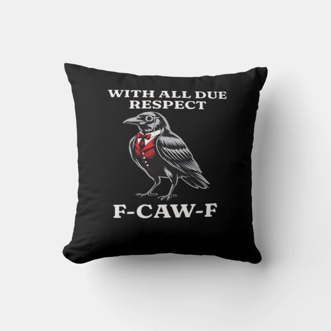 Coussin Polite F-Caw-F (Recto)