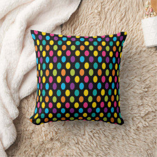 Coussin Polka Dot coloré sur Arrière - plan douill