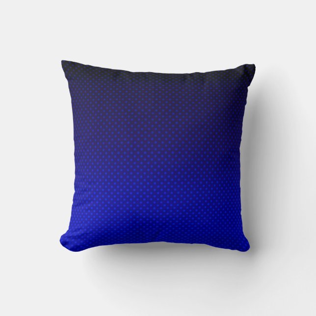 Coussin Polka point dégradé bleu marine noir couleurs fonc (Recto)