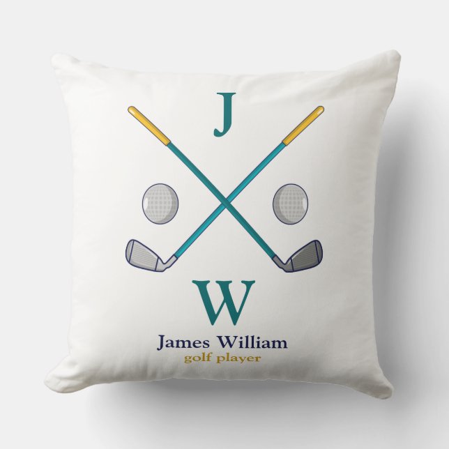 Coussin polo de joueur de golf personnalisé (Recto)