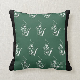 Coussin Polo Horse Ride Sport Jockey Motif équestre