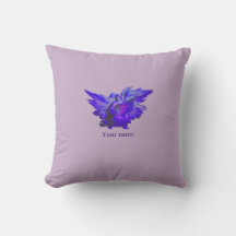 Coussin polyester de l'Angle de paix pourpre