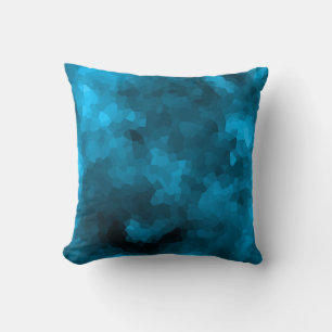Coussin Polygone bleu