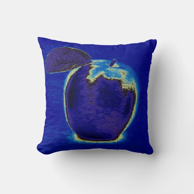 Coussin Pomme bleue (Recto)