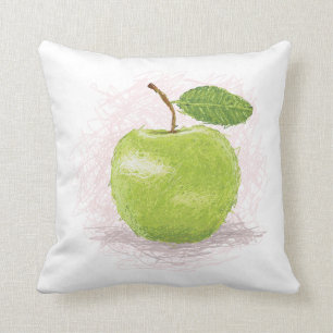 Coussin pomme verte