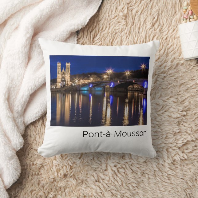 Coussin Pont a Mousson Panorama avec Moselle Souvenir (Couverture)