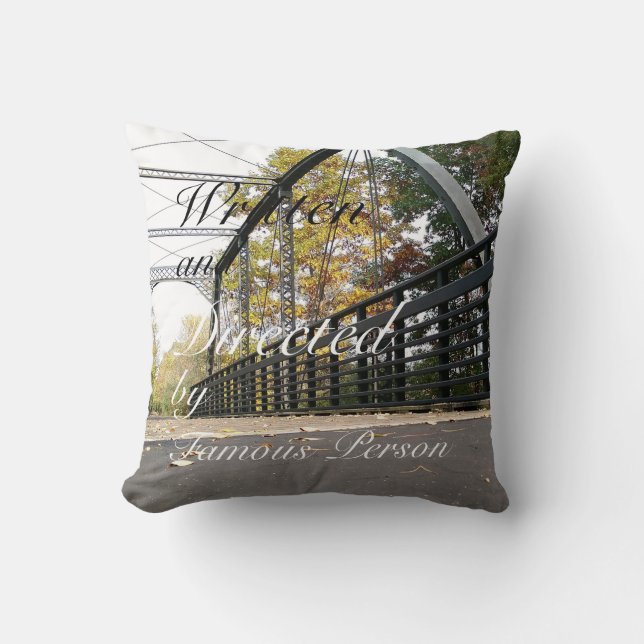 Coussin Pont d'automne (Recto)