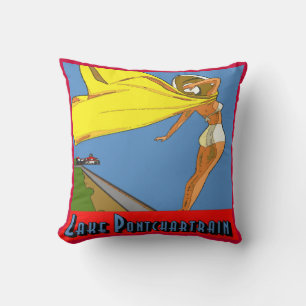 Coussin Pontchartrain Seawall et lumière
