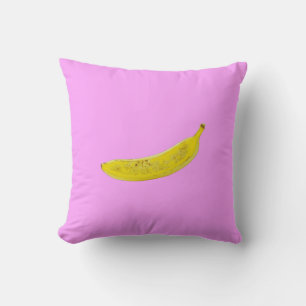Coussin Pop Art Banana en jaune