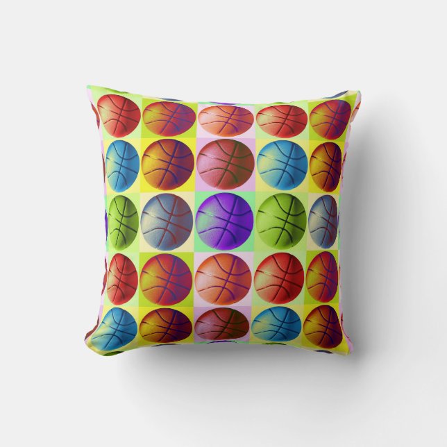 Coussin Pop Art Basket (Recto)