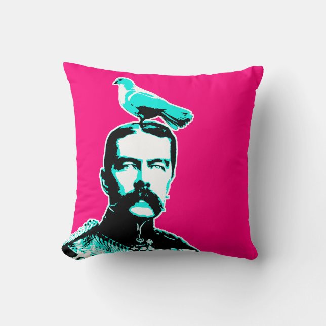 Coussin Pop art Lord Kitchener Guerre & Paix (Recto)