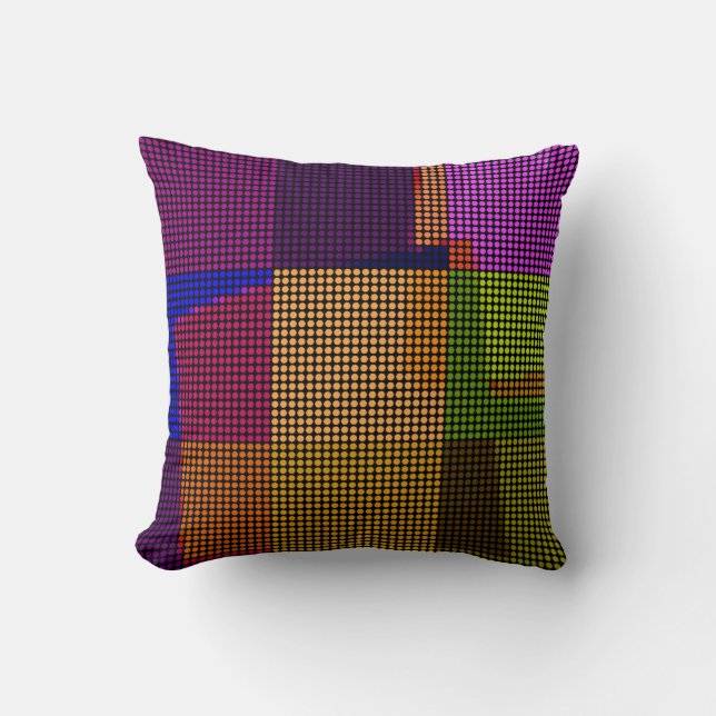 Coussin Pop Art Pois rétro (Recto)