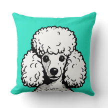 Pop Art Poodle Mint & Blanc Chic Aesthétique