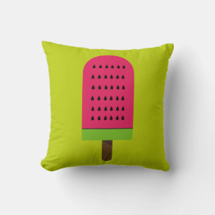 Coussin Pop Art popsicle fruité pastèque