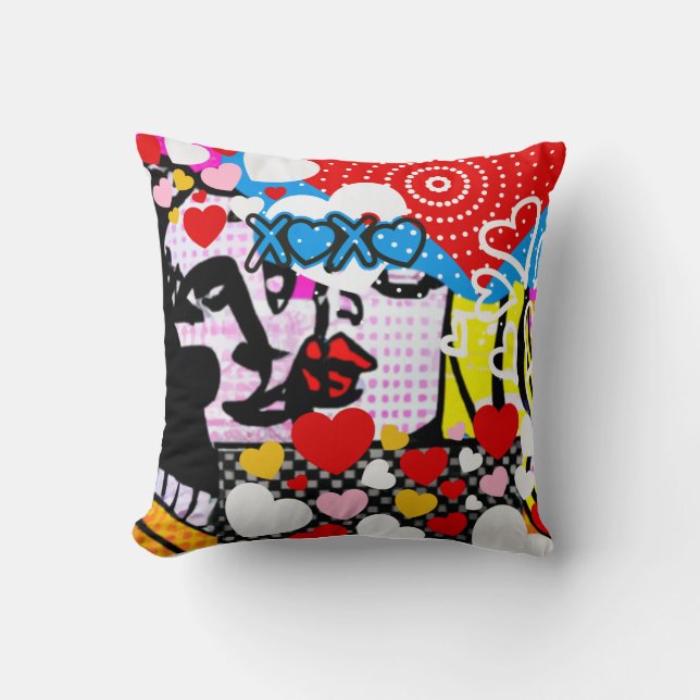 Coussin Pop Art Valentine (Recto)