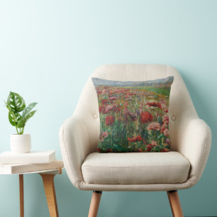 Coussin Poppies en fleurs - Olga Wisinger-Florian