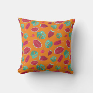 Coussin Popsicle, cerise, fraise et pastèque
