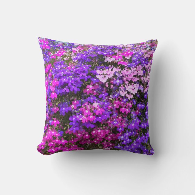 Coussin Porc Floral rose Fushia Floral (Recto)