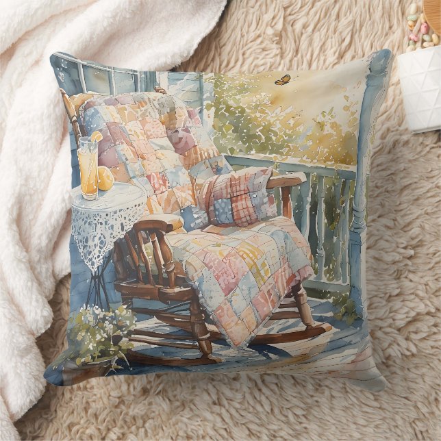 Coussin Porche confortable avec courtepointe et charme de  (Couverture)