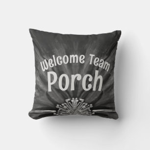 Coussin Porche d'équipe / Établi / B & W / Pilote