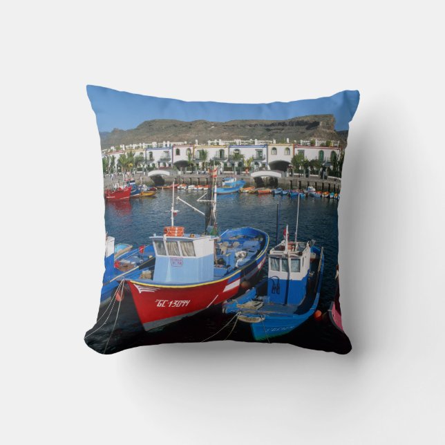 Coussin Port de pêche, Puerto de Mogan, Grande Canarie, (Recto)