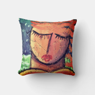 Coussin Portrait Abstrait d'une femme