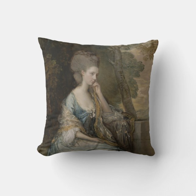 Coussin Portrait d'Anne, comtesse de Chesterfield, 1777 (Recto)