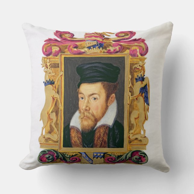 Coussin Portrait de 1508-72) 3èmes comtes d'Edouard (Recto)