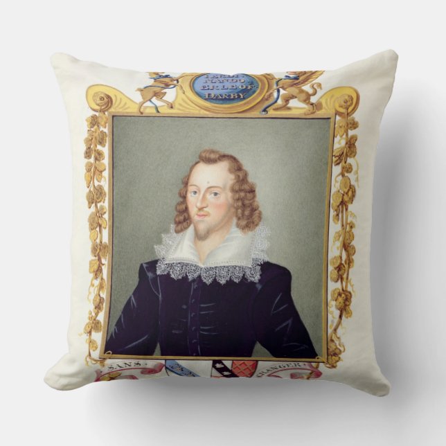 Coussin Portrait de 1559-94) 5èmes comtes de Ferdinando (Recto)