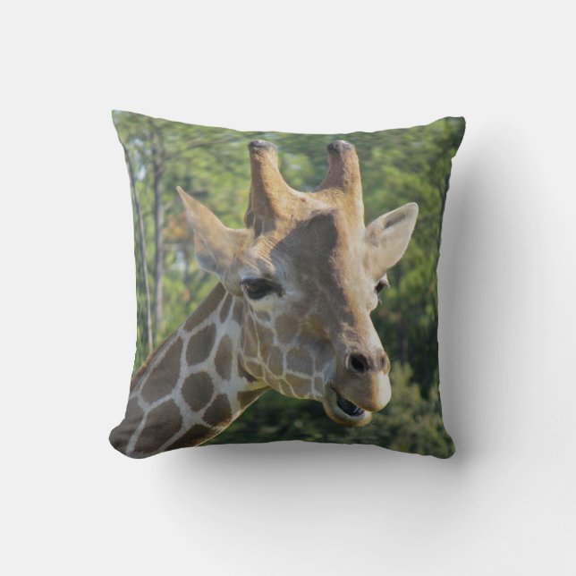 Coussin Portrait de girafe (Recto)