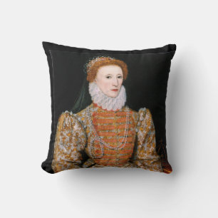 Coussin Portrait de la reine Élisabeth Ire d'Angleterre