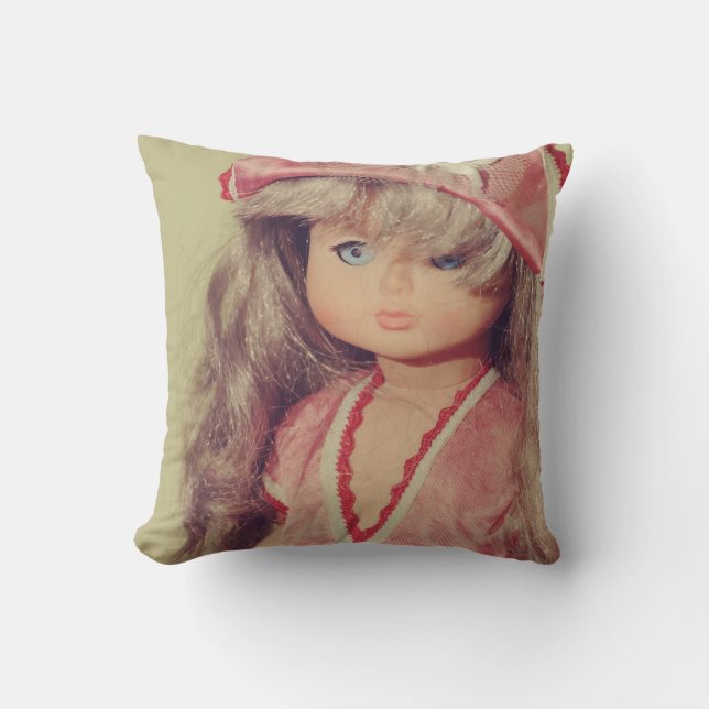 Coussin Portrait de poupée (Recto)