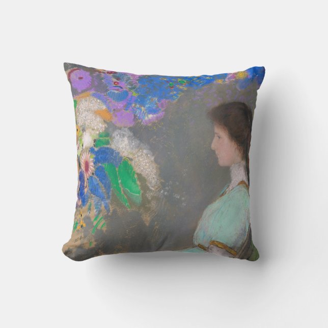 Coussin Portrait de Violette Heymann, Redon (Recto)
