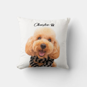 Coussin Portrait de votre animal personnalisé avec photo e