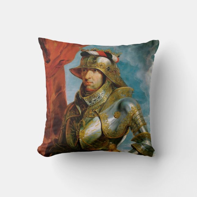 Coussin Portrait d'empereur romain saint Rubens de (Recto)