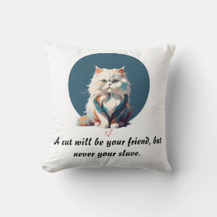 Coussin Portrait du chat persan Lancer l'oreiller