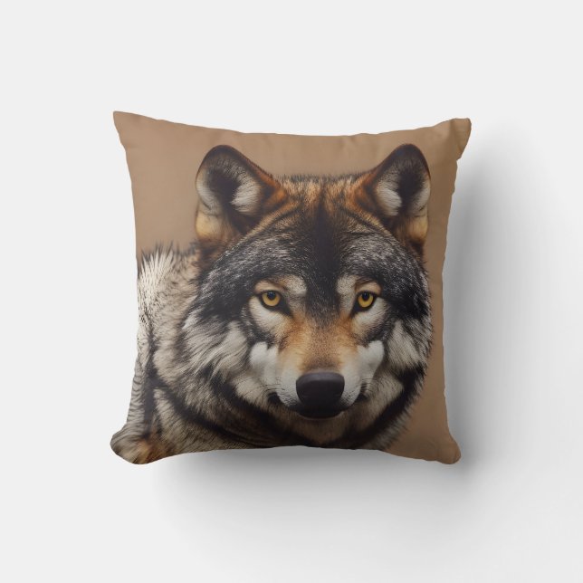 Coussin Portrait du loup (Recto)
