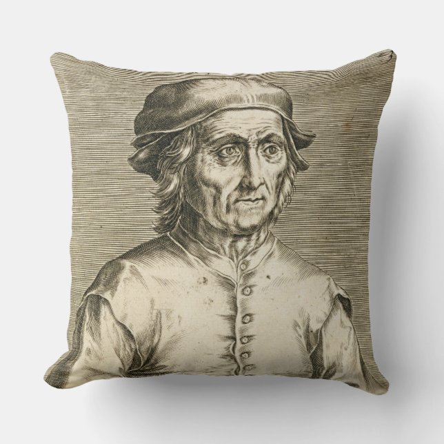 Coussin Portrait du plat 3 de Hieronymus Bosch (Recto)