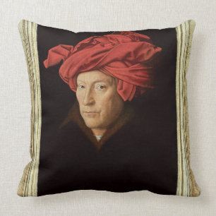 Coussin Portrait d'un homme, 1433 (huile sur le chêne)