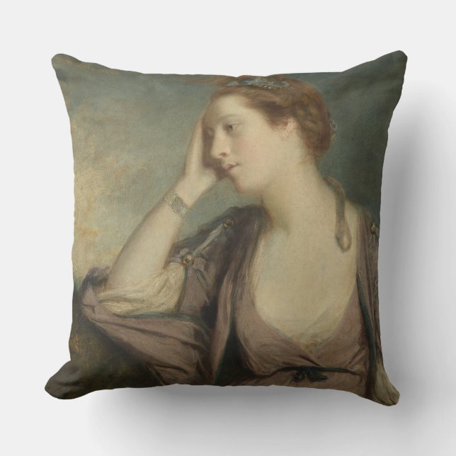 Coussin Portrait d'une femme agacée (Recto)
